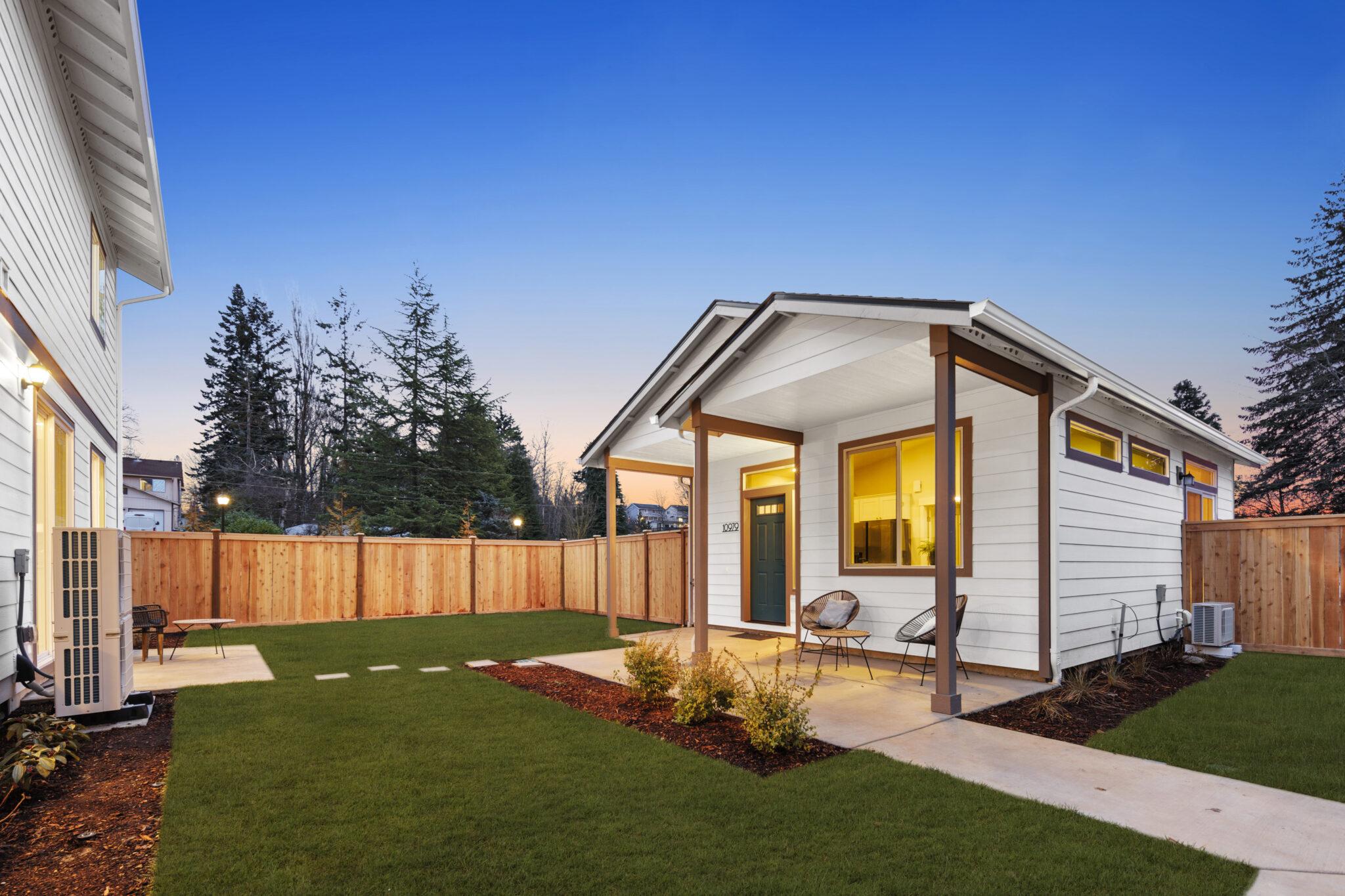 Custom ADU with covered porch — JOCS Construction Portland