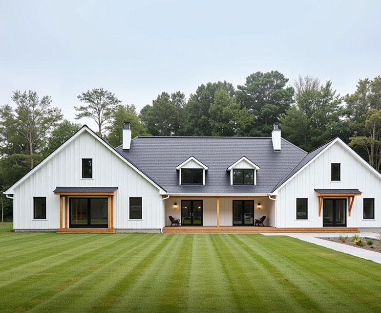 Modern farmhouse exterior — JOCS Construction Portland
