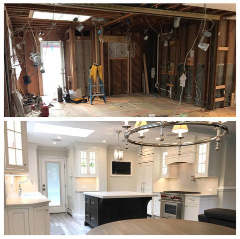 Interior renovation before and after — JOCS Construction Portland
